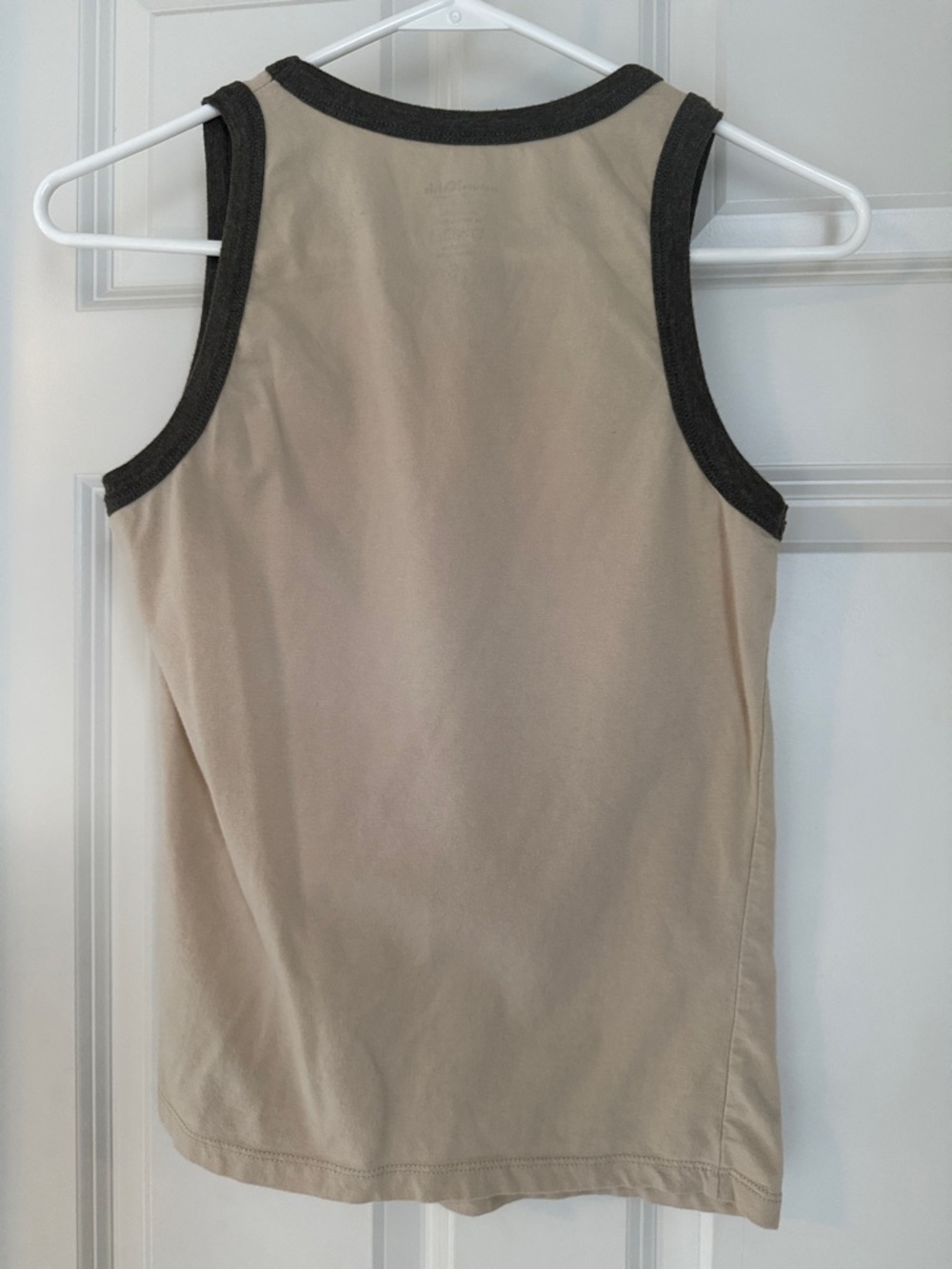 NATURAL LIFE Beige Tank with Teal Wave and Pink-Orange Sunburst - Picture 4 of 4